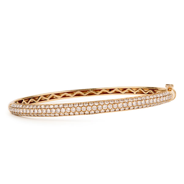 Pave Diamond Hinged Bracelet