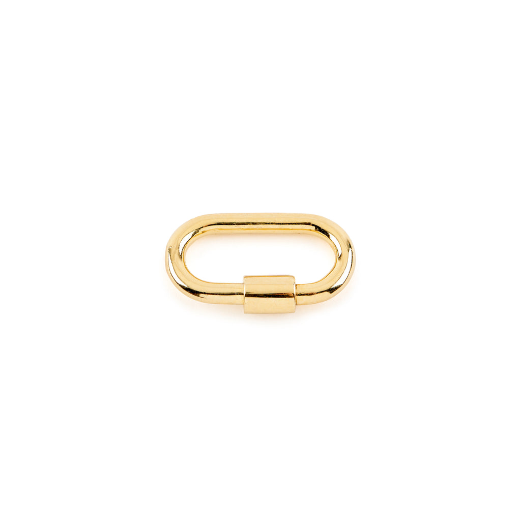 Carabiner Charm Clasp - Gold Vermeil